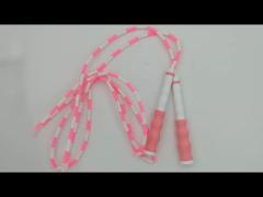 Pink bamboo jump rope