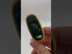 Orange silicone pedometer display