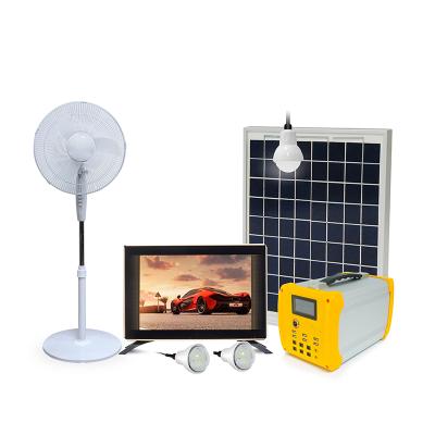 China 50-100W 24-36Ah durable solar home lighting system small solar electric system18v DC solar electric house and wind system for home for sale