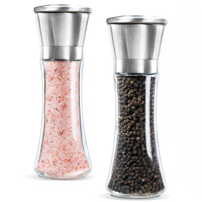 China Viable plastic dry pepper powder salt bottle commercial food grade spice grinder machine for home for sale