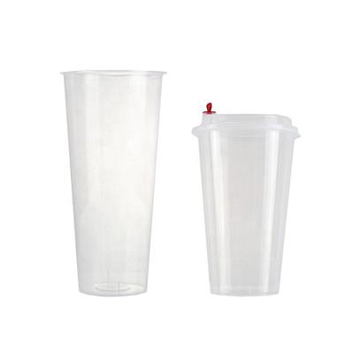 China Custom Clear Disposable Container High Grade PP Disposable Coffee Use Water Drink Plastic Cup for sale