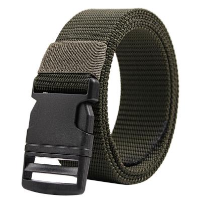 China Polyester nylon/outdoor military casual nylon plastic buckle tactical canvas military training belt for men for sale