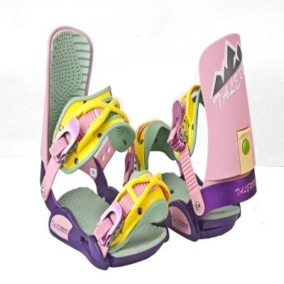 China Eco-friendly Adults Men Women Full Size Adjustable Custom Strap Snowboard Bindings Wholesale Custom Ski Bindings for sale