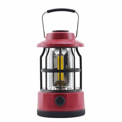 China Portable Outdoor Camping Hanging Type-C LED Light Retro Style Vintage Lantern With Dimmable Control for sale