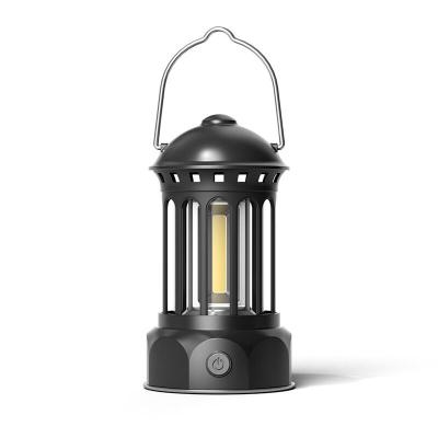 China Charging Switch Outdoor Camping Bases Hanging Atmosphere Retro Lantern COB Rechargeable Waterproof Light for sale