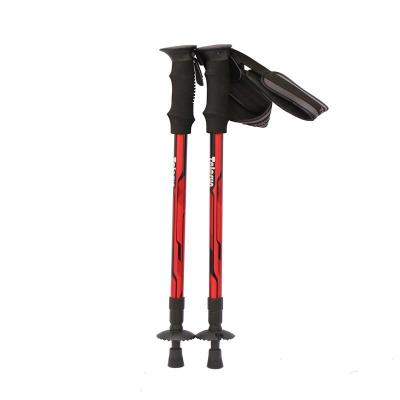 China Durable Factory OEM High Quality Ultralight Aluminum 135 Telescopic Trekking Poles Custom 3 Section Wake Up Poles for sale