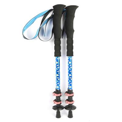 China Hotsales Canes Length Shockproof Anti-Slip Walking Sticks Lightweight Adjustable Telescopic Poles Trekking Poles for sale