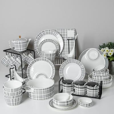 China Modernes Dinner Set 72 Stück Keramik Dinner Table Set Porzellan Dinner Sets für Volumen Andere zu verkaufen