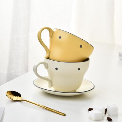 Chine Coupe en céramique stockée soucoupes en pierre céramique tasse à café et plateau pour le thé à vendre