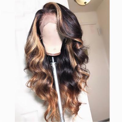 China Wavy Deep Part 13x4 Lace Front Human Hair Wigs 150% Density Brazilian Remy Wavy Human Hair Pre-Plucked Hairline for sale