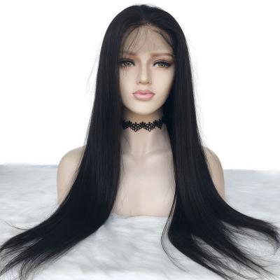 China Silky Straight Wave Wholesale Human Indian Remy Silk Straight Lace Front Wig High Quality Unprocessed Virgin Hair Human Lace Front Wig for sale