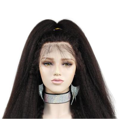 China Full Lace Wig Curly Straight Human Hair Straight Hair, Raw Indian Hair, Baby Hair 150% Density Preplucked Hairline for sale