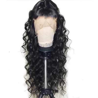 China Loose Wave Full Lace Hair Wig,Loose Wave,Indian Raw Hair Vendor,Pre Plucked,150density,Wholesale Price for sale