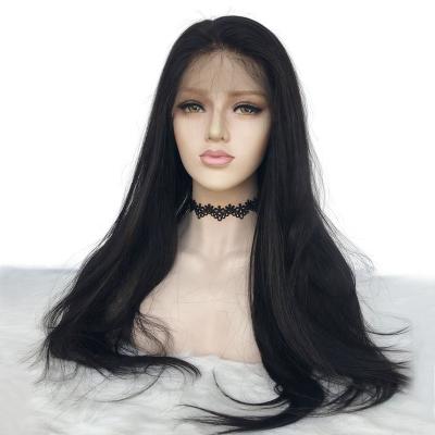 China Wholesale Cheap Natural Silky Straight Brazilian Hair Full Lace Wigs With Baby Hair, Brazilian Lace Front Human Hair Wigs For Black Women for sale