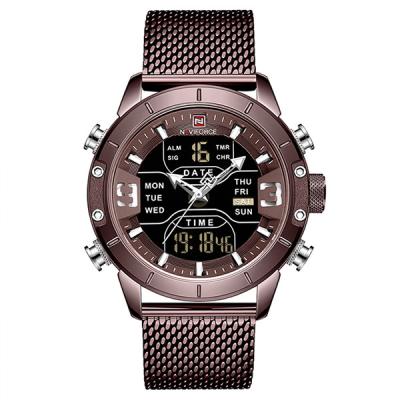 China NAVIFORCE Day/Date Mens Watch Luxury Brand Mens Military Sports Watches Quartz Digital Analog Dual Display Waterproof Wristwatch For Men for sale