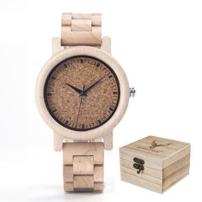 China 2021 Water Resistant Customized Logo Wood Watch Men's Private Label Fashion Simple Men's Wooden Watch Men's Wood Watch Popular Leisure for sale