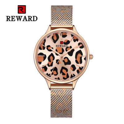 China New Alarm REWARD RD22002L Fashion Women Watches Thin Dial Waterproof Lady Wristwatch Ladies Watch Mesh Strap Quartz Japanese Movement for sale