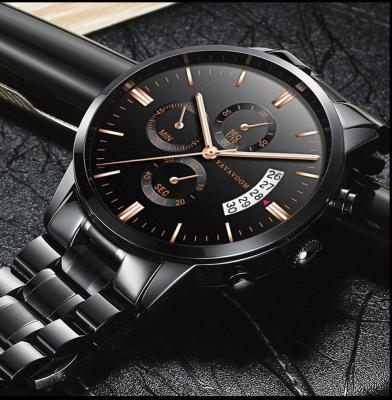 China Automatic Date Stainless Steel Men Watches Luxury Top Brand Fashion Casual Dress Quartz Wrist Watch Relogio Masculino Business Calendar Watches for sale