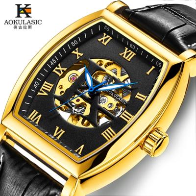 China AOKULASIC 5002C Automatic Date Designers Custom Logo Mens Watches Arabic Numerals Watches Men Waterproof Wrist for sale