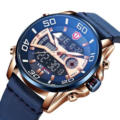 China New KADEMAN 6171 Top Brand Chronograph Men Luxury Watches Waterproof LED Display Sports Quartz Watch Chronograph Relogios Wristwatch for sale