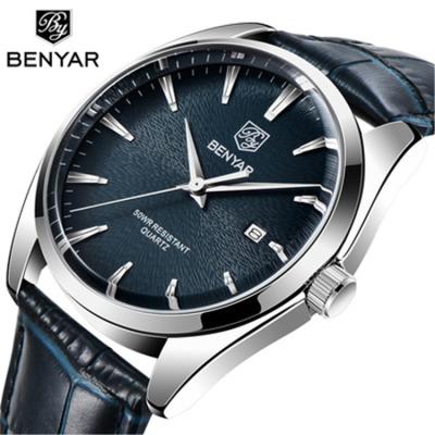 China BENYAR 2021 New Top Brand Design Alarm Luxury Men's Quartz Watch Men's Sports Waterproof Watch Japan Luminous Watch for sale