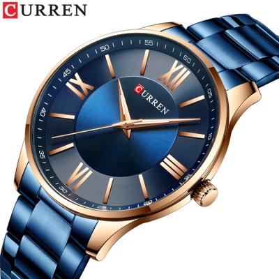 China 2020 New Date Men's Curren 8383 Automatic Watch Stainless Steel Strap Fashion Men's Waterproof Watch Clothes Time Accessories Men's Gifts for sale