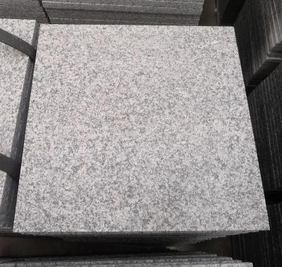 China Traditional G602 Granite Stairs Stone Flamed Exterior Sesame Polished Gray Granite Tile For Flooring for sale