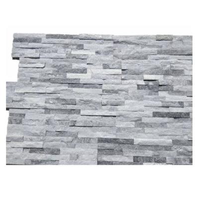 China Rustic Natural Gray Culture Stone Slate Stone Wall Cladding Exterior Stone Wall Panel for sale