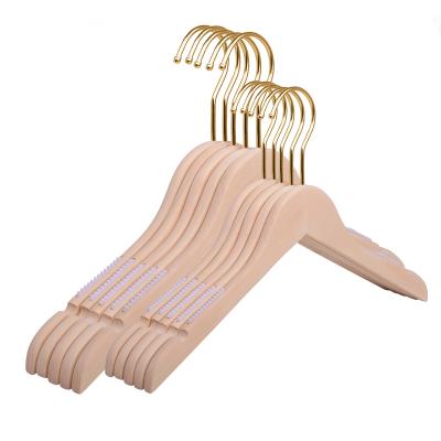 China Salon Clothes Dryer Hanger Rack Product In European And American Stock Wooden Style Coat Hangers Cloth Hanger Fast Delivery OEM for sale