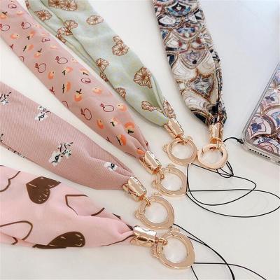 China Unique Hot Wide Print Lanyard Accessories Neck For Rope To Hang Mobile Phone Charm Badge Holder Universal Credentials for sale