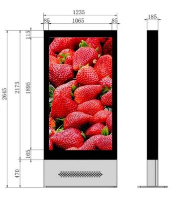 China 2022 Outdoor New Splicing Screen Outdoor Advertising LCD LED Digital Signage Video Display for sale