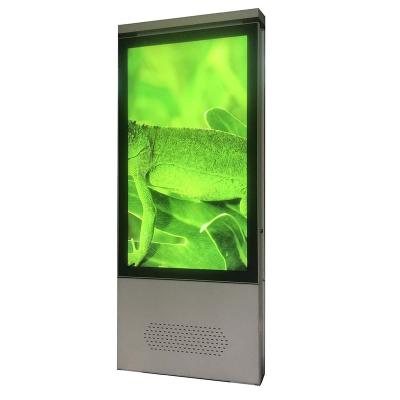 China 86 86inch 3000nit Waterproof Outdoor Digital LCD Display and Visual Signage Solutions LCD Kiosk for Advertising Media with Air Conditioning for sale