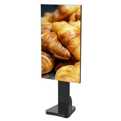 China Store 32inch to 86inch 2500nits Standing Digital Media Player Menu Board LCD Window Indoor Advertising Display for sale