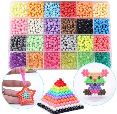 China Hot Sale DIY Toys 24 Colors Water Spray Beads Set Compatible With Beads Art Crafts Toys For Children Ed-01 for sale