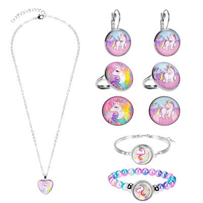 China Decoration the fine quality Unicorn Jewelry Theme Set for sale