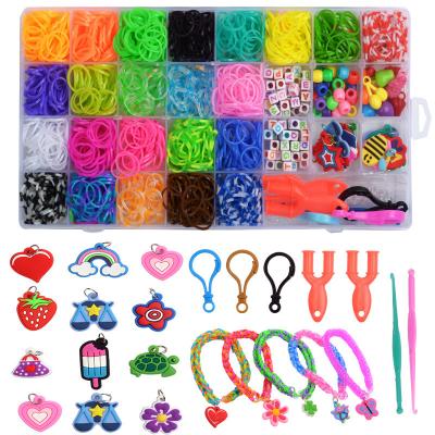 China Making jewelry necklace bracelet earring elastic bands fill loom set loom bracelet making kit for kids, one elastic band bracelet kit for sale