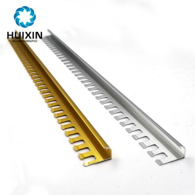 China Aluminum Tile Trim Aluminum Punching Corner For Edge Ceramic Aluminum Profile for sale