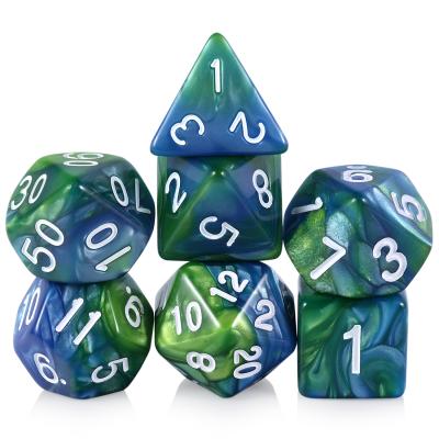 China DND Games RPG Dice Set, Factory Wholesale 7 Dice Acrylic Dice For Dungeons And Dragons DnD Table Custom Games for sale