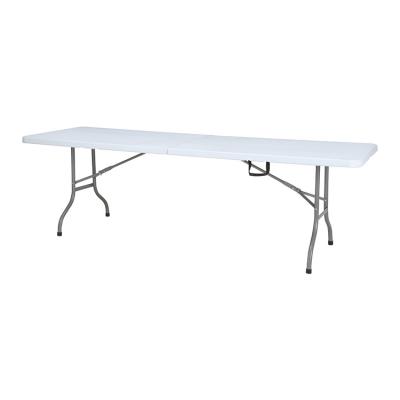 China Durable 8ft Modern Plastic Folding Table White For Outdoor Use 2018 10 Modern Cheap Kitchen 200kgs 28 Diameter 1 mm for sale