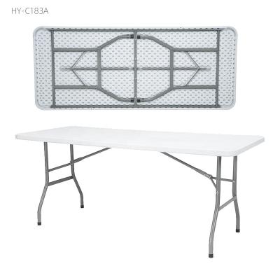 China Modern Custom Cheap Round Rectangle Fold White Wine Table Folding Banquet For Modern Restaurant Outdoor Furniture Plastic Kitchen for sale