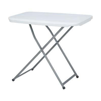 China Modern Student One Person Folding 2018 Modern Cheap Hot Sale Plastic Adjustable HDPE Table Legs Outdoor High Quality White 200kgs 1mm for sale