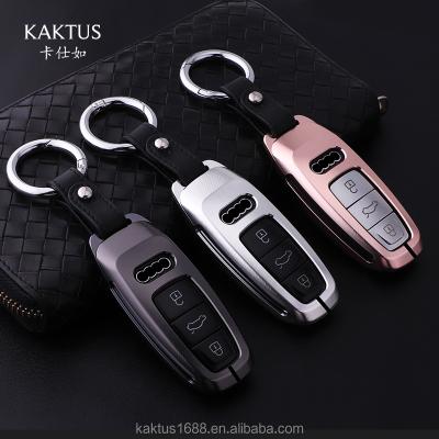 China Eco-friendly Car Key Case For AUDI A8L A7 A6L Aluminum Alloy Protect Cover Car Key Shell for sale