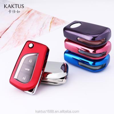 China Eco-friendly For Toyota Car Key Shell COROLLA HIGHLANDER CAMRY RAV4 REIZ LEVIN Car Key Case TPU Protect Cover Carkey for sale