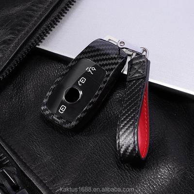 China Eco-Friendly For Benz New E\C\E\S\G Series New SClass 18CLS Maybach S 19Classes A Series Key Case PC Carbon Filament Cover Car Key Shell Car for sale