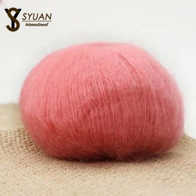 China Soft Warm Mohair Anti-Pilling Hat Yarn Hand Yarn Crochet Bar Scarf Yarn Knitting Yarn Fine Chunky Mohair Cotton Milk Sweater for sale