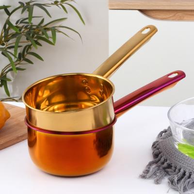 China Sustainable Color Water Pocket Stainless Steel Titanium Clad Water Dipper Water Scoop Sustainable Household Items Sustainable Kitchen Used for sale