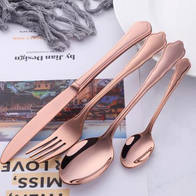 China Viable Low MOQ And Short Delivery Time Amazon Stainless Steel Cutlery Set for sale