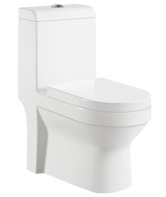 China 2018 Double-flush ceramic bathroom sanitary ware toilet super siphonic one piece toilet / WC bowl#8604 for sale