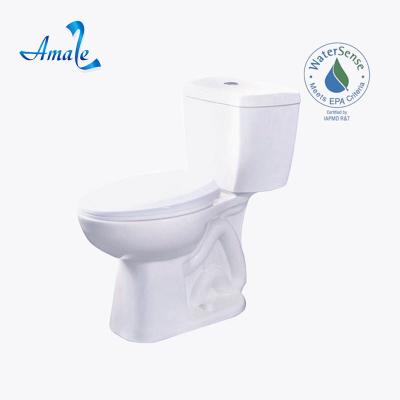 China Water Saving American Standard Ceramic Sanitary Ware Toilet Bowl UPC 3L 0.8GGF Two Piece Toilet for sale