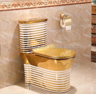 China Automatic Operation China Chaozhou Bathroom Mussive Gold Ceramic Sanitary Toilet Bowl for sale